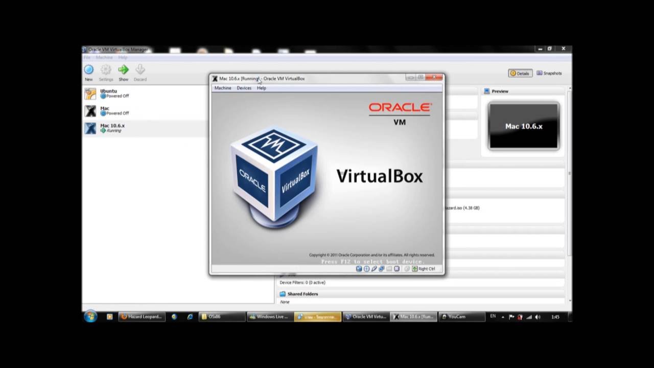 install macos in virtualbox